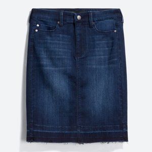 Liverpool Angelique released-hem denim skirt